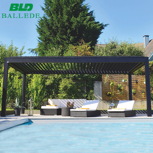 Aluminio motorizado pérgola sol prueba Louvre <span class=keywords><strong>techo</strong></span> <span class=keywords><strong>para</strong></span> piscina - Product Image 3
