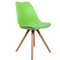Moderne replik design Tulpe side chair mit strahlen holz basis