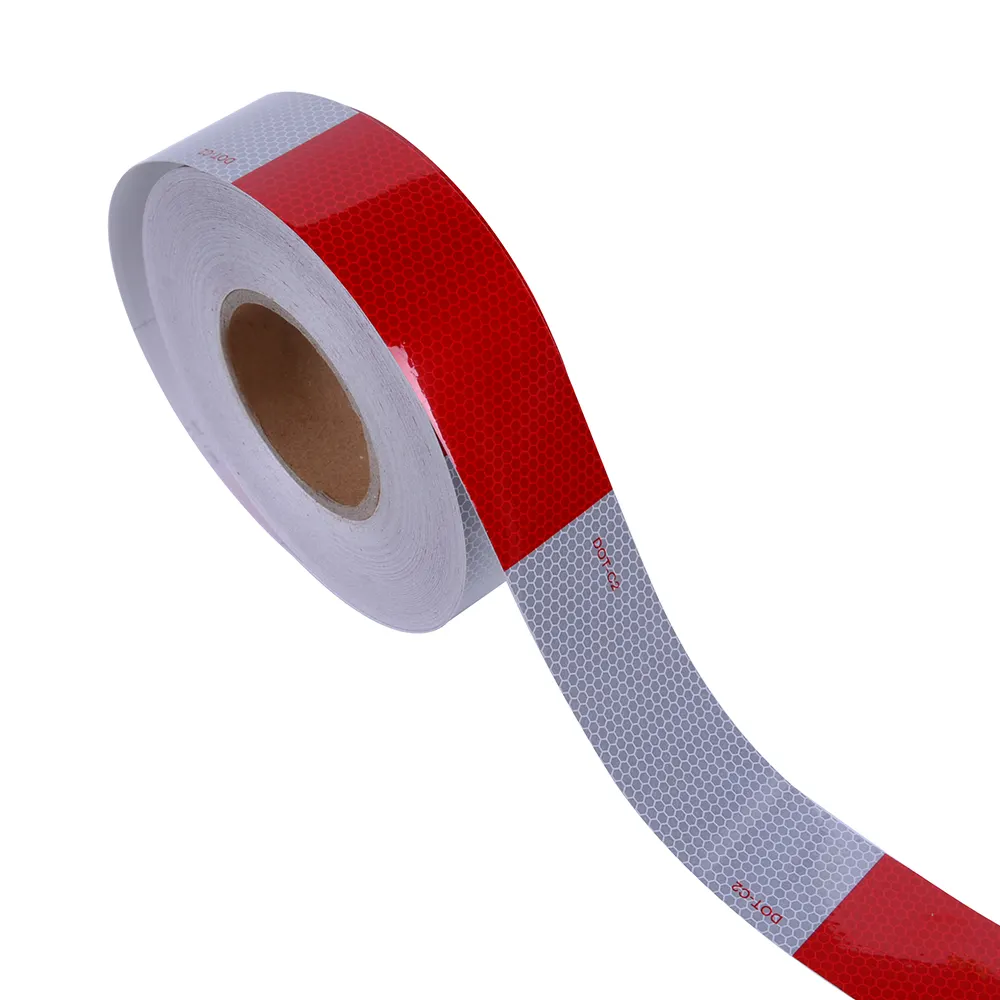 XFXIA Reflektierendes Klebeband Rot&Weiß 10m x 5cm Wasserdicht Reflektorband Selbstklebend Warnklebeband Sicherheitsband-Conspicuous Warning Tape für Fahrzeuge,Autos,Anhänger,Boote 