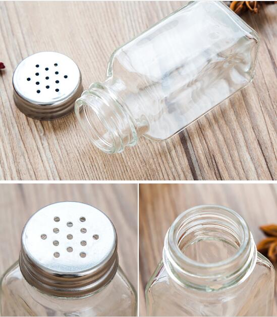 4oz 8oz Salt and Pepper Shakers Saleros Seasoning spice jars glass