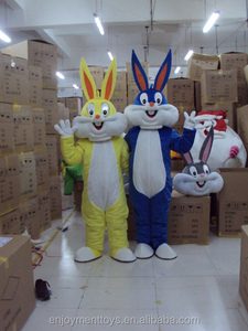 Kostum kelinci maskot kelinci Paskah gaun mewah dewasa kostum Jalan maskot kelinci Paskah dewasa putih untuk acara pesta <span class=keywords><strong>Halloween</strong></span>