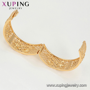 51286 Xuping ผู้หญิงทองแดงทองชุบเครื่องประดับ18พันกำไลทอง - Product Image 5