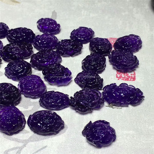 Fornitura Spot Violet Uruguay Ametista rosa carving per il Braccialetto Dei Pendenti <span class=keywords><strong>Della</strong></span> Collana per la <span class=keywords><strong>guarigione</strong></span> - Product Image 4