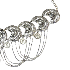 Bijoux de corps bohèmes, pendentif en forme de pièce de monnaie en argent antique, chaîne longue pendante, rétro, danse, été, plage, ceinture de <span class=keywords><strong>ventre</strong></span>, chaîne de taille pour femmes - Product Image 4