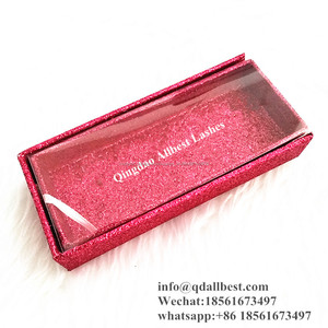 Crear su <span class=keywords><strong>propia</strong></span> marca pivar Etiqueta de embalaje personalizado de pestañas de visón de caja con superior de PVC - Product Image 5