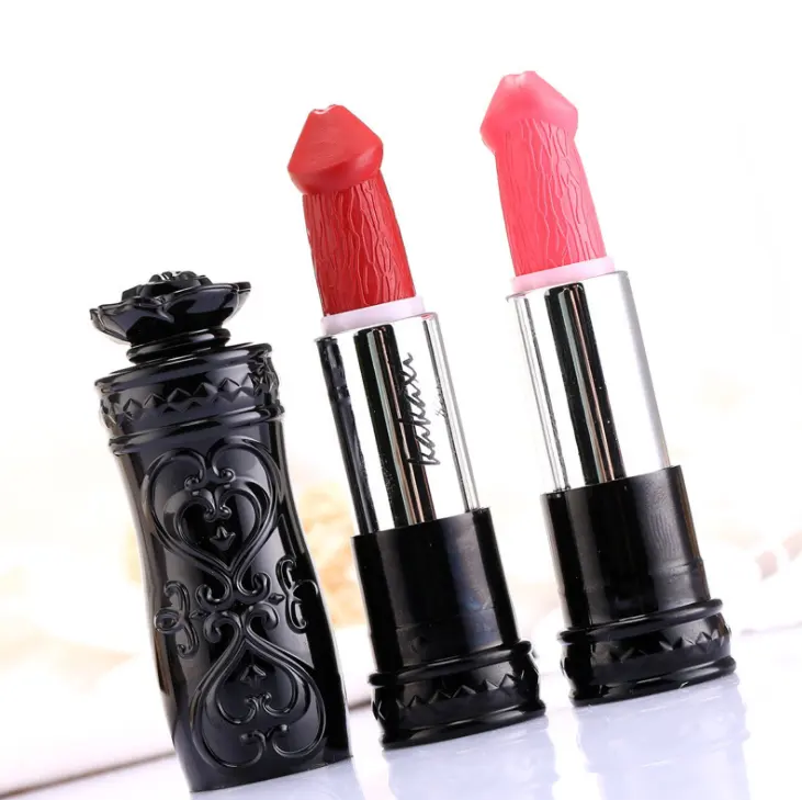 New Design OEM Private Label Matte Lipstick Long Lasting Beauty Make Up Cosmetics Penis Shape Lipstick