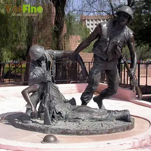 2018 popular Vietnam war bronze soldier statues for memorial