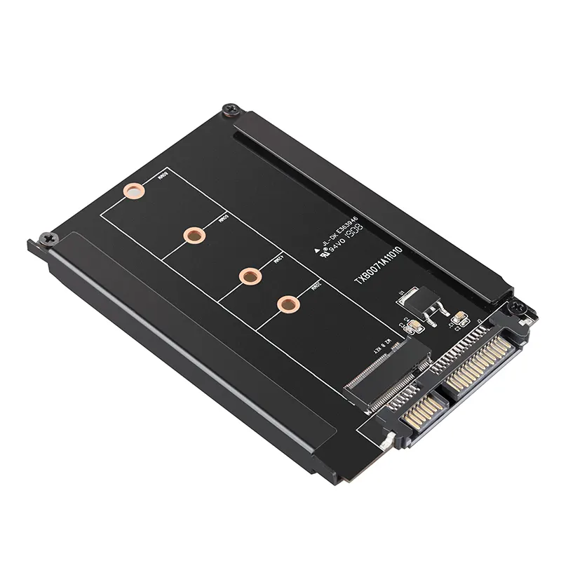 6Gbps/s M.2 NGFF SSD To SATA Expansion Card With Enclosure Socket M2 NGFF Adapter