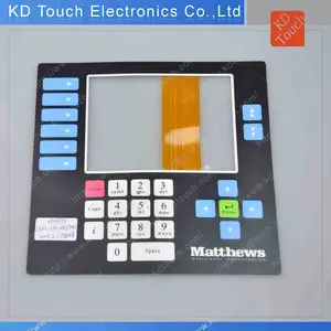 Matthes tactile Autotype PE graphic overlay assembled with FPC control panel