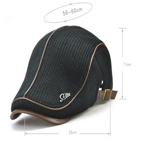 Mũ Nồi Cotton Cho Nam Cao Tuổi, Mũ Mùa Đông, Phong Cách Anh Quốc - Product Image 2