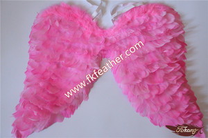 Fuentes del Partido de Ducha de Color <span class=keywords><strong>Rosa</strong></span> Alas de Ángel de Plumas de <span class=keywords><strong>Pato</strong></span> Al Por Mayor - Product Image 1