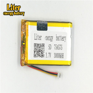 1.5-3 P 3.7 V 754575 704080 3000 mah high power lipo battery li-Polymer lithium rechargeable lithium battery - Product Image 2