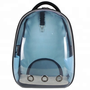 Wholesale's dog cat mascot cage portable travel transparent space backpack rain jacket Clips Pet Carrier cases - Product Image 4