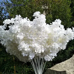 LF665 Luckygoods full white arch flower wedding event ceiling hanging plastic cherry blossom flower