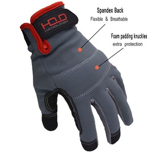 Guantes DE TRABAJO mecánicos para conductores de carretilla elevadora personalizada con palma acolchada de espuma HANDLANDY - Product Image 2