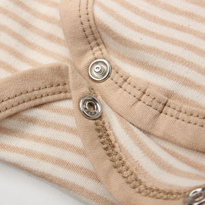 Áo Sơ Sinh Ngắn Tay Onesie 100% Cotton Màu Tự Nhiên Cho Bé - Product Image 6