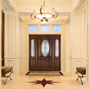 Porta in Legno Massiccio Nordamericana Resistente alle <span class=keywords><strong>Crepe</strong></span> Porta d'Ingresso Principale in Legno - Product Image 3