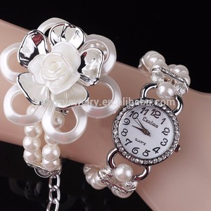 <span class=keywords><strong>Lotus</strong></span> pearl diamond <span class=keywords><strong>bracelet</strong></span> watch ladies fashion watches BWL046 - Product Image 1