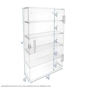 Caja <span class=keywords><strong>de</strong></span> Almacenamiento Magnética <span class=keywords><strong>de</strong></span> Acrílico <span class=keywords><strong>de</strong></span> 4 Niveles <span class=keywords><strong>para</strong></span> Montar en la Pared, Vitrina Protectora a Prueba <span class=keywords><strong>de</strong></span> Polvo <span class=keywords><strong>para</strong></span> Coleccionables <span class=keywords><strong>de</strong></span> Vasos <span class=keywords><strong>de</strong></span> Chupito - Product Image 2