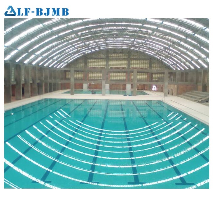Couverture en Polycarbonate Préfabriquée Structure En Acier Auvent De Piscine