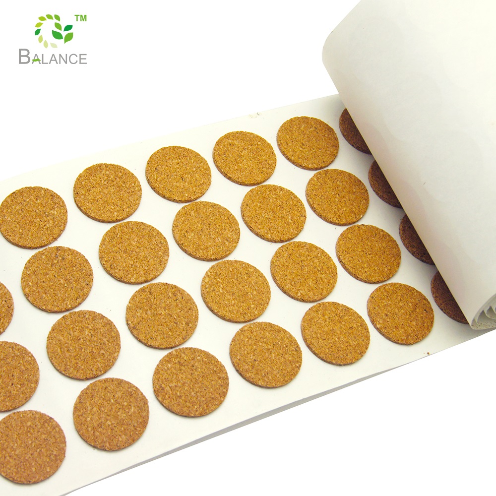 Самоклеящиеся пробковые накладки для защиты пола, цветные деревянные квадратные и круглые 10 мм-110 мм, 2 мм-6 мм, балансирующие