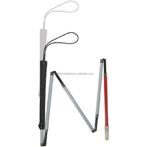 Canette ultralégère en aluminium anodisé, pliable, 4 sections, suspension pour stores, blanc - Product Image 1