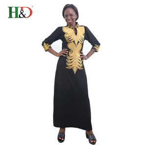 H & D Wholesale cheap traditional Indonesian Long Puffy dress African evening dresses Bubu for girls - Product Image 2