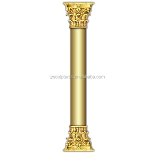 Colonnes et piliers en marbre <span class=keywords><strong>rouge</strong></span> poli de style romain européen pour la décoration extérieure des bâtiments - Product Image 4