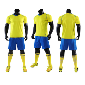 Custom Top quality white blue jersey short soccer jersey cheap - Product Image 3