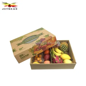 Рекламная дешевая горячая Распродажа фруктовая бумажная коробка подарочная коробка упаковочная коробка, оптовая продажа индивидуальный новый дизайн Гофрированная упаковка для овощей