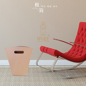 Hình Dạng Tùy Chỉnh Giấy Thùng Rác Có Thể Nhà Hộ Gia Đình Văn Phòng Dã Ngoại Tái Chế Các Tông Thùng Rác <span class=keywords><strong>Bin</strong></span> Với Xử Lý - Product Image 4