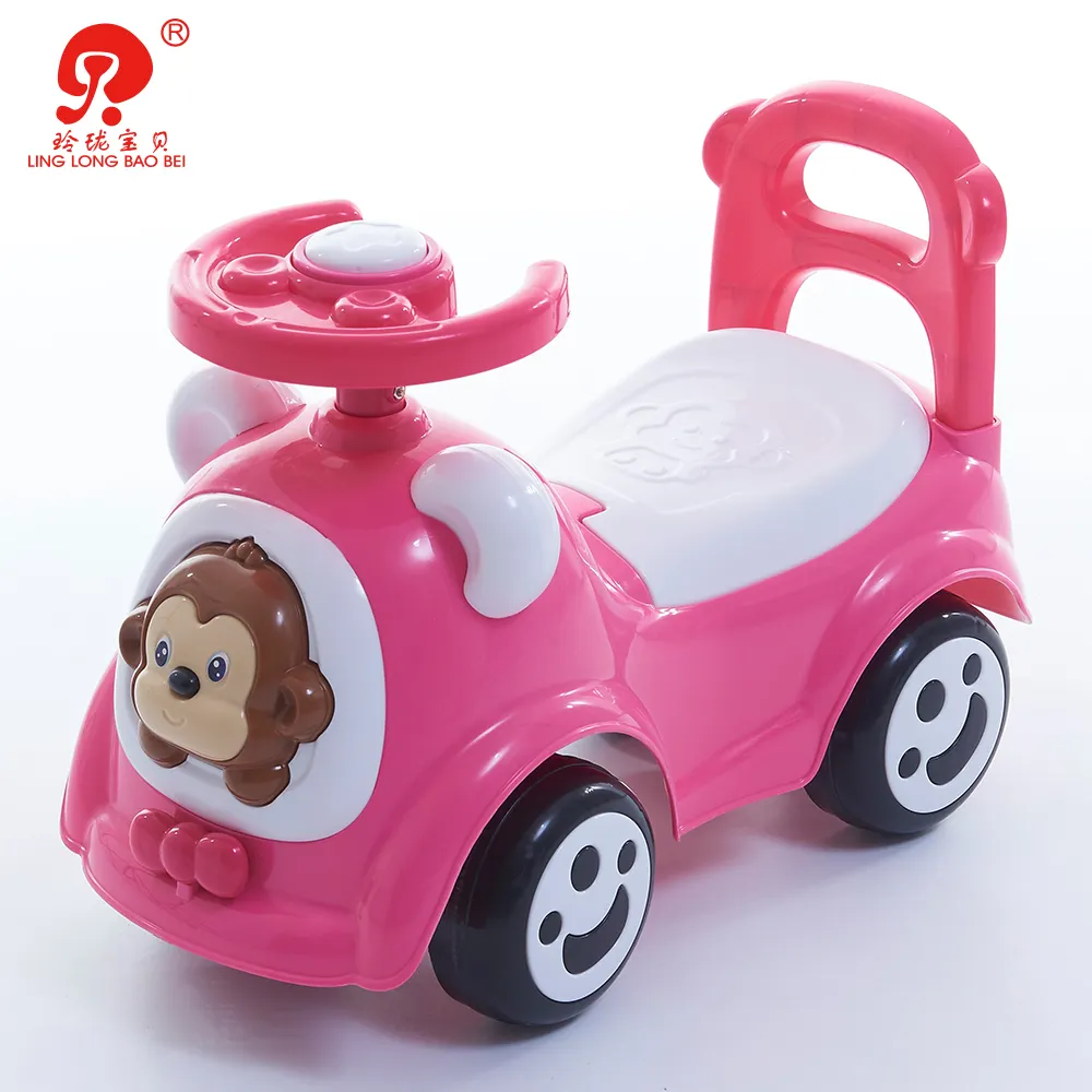 Mini conduite à glissière pour <span class=keywords><strong>enfants</strong></span>, jouet, bon marché, avec volant et klaxon BB