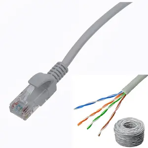 23AWG 24AWG 26AWG cordon de raccordement CCA Câble Réseau Avec RG 45 Prise