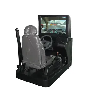 Simulador de condução de carro de tela única