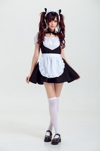 Onen instyles <span class=keywords><strong>pas</strong></span> <span class=keywords><strong>cher</strong></span> carnaval sexy femmes halloween maid lolita cosplay maid costume outfit - Product Image 3
