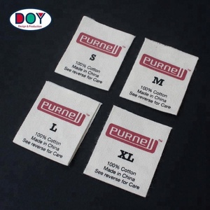 Etiquetas de Cuidado y Tallas Personalizadas con Logotipo de Marca, Impresas en Serigrafía, 100% Algodón, para Blusas - Product Image 2