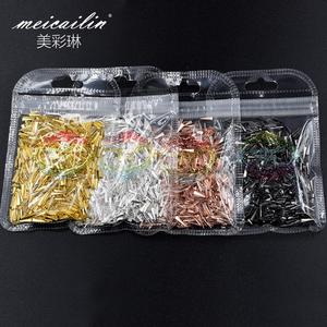 Commercio all'ingrosso 3D metallo triangolo a forma di oro retro piatto Nail Art <span class=keywords><strong>borchie</strong></span> - Product Image 6