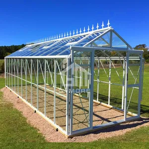 G-MORE 8' X 24' Extra Zware Uitschuifbare Glas Veranda