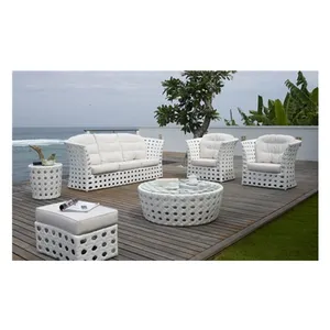 Factory Outlets garden classics white rattan sofa set outdoor furniture designs