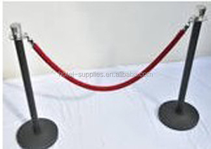 Kiểm soát đám đông rào cản thép với Matt Đen bài viết và <span class=keywords><strong>Chrome</strong></span> Tops - Product Image 2