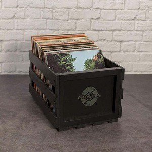 Caisse de stockage d'enregistrement en noir, album jusqu'à 75 Albums, - Product Image 6