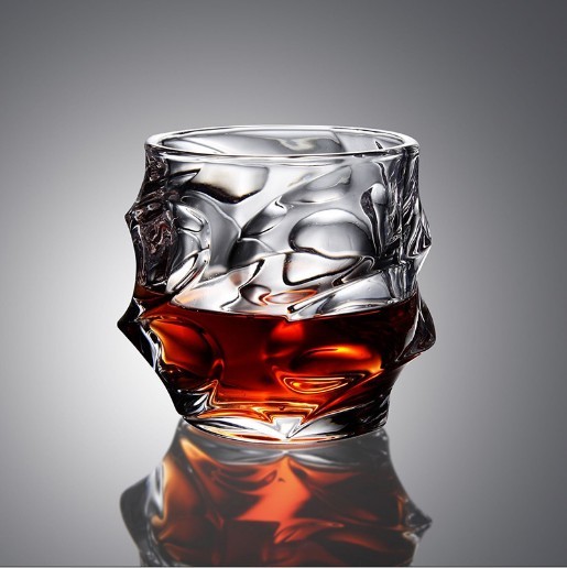 Amazon Hot Sales Ice Shape Whiskey Glass Cups Glass Whiskey Cup