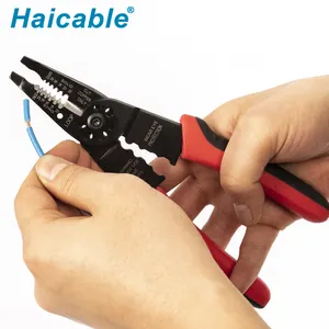 Multi-Fungsi DIY Kawat Penari Telanjang dan Crimper HS-083 Max 6mm2 Strip Cut Crimper