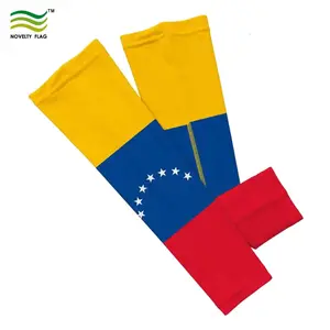 Individuelles Logo Spandex Arm Abdeckungen Atmungsaktive Haut-freundliche Radfahren Arm Sleeves