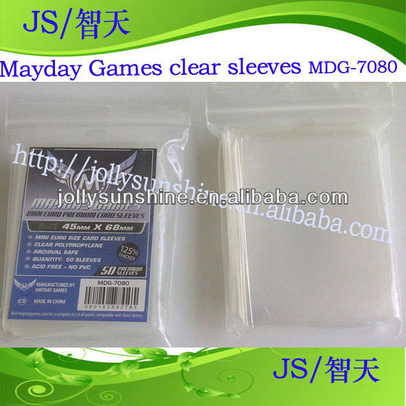 Карты рукава сигнал бедствия рукава прозрачным п . п . премиум мини евро карты рукава mdg-7080, Дунгуань завод