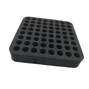 Black Packaging Foam Insert Die Cut Eva Foam Custom Foam Tray For Ampule Bottles