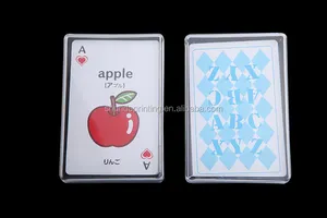 Protección del Medio ambiente material de PVC/plástico juego de cartas tarjetas de póquer por encargo