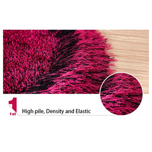 Màu xanh lá cây đen hình trái tim cửa thảm xù xì - Product Image 4