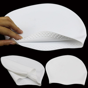 سيليكون عالي الجودة تصميم قبعة السباحة الخاصة بك لسباقات الشباب - Product Image 2