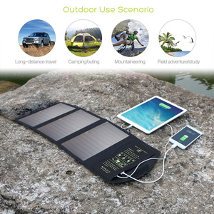Allpowers 21 W bolso solar portátil recorrido al aire libre plegable del panel solar del cargador para el teléfono móvil - Product Image 6